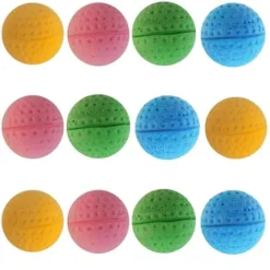 Cat Foam Ball Cat Sponge Ball Toy Cat Soccer Ball Toy 12 Pack